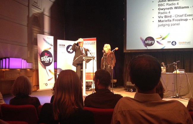 Radio 4's John Wilson and Mariella Frostrup await their cue to begin...the end credits of The Archers.