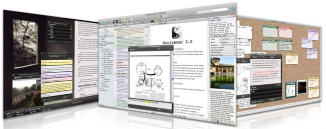 Scrivener demo screenshots
