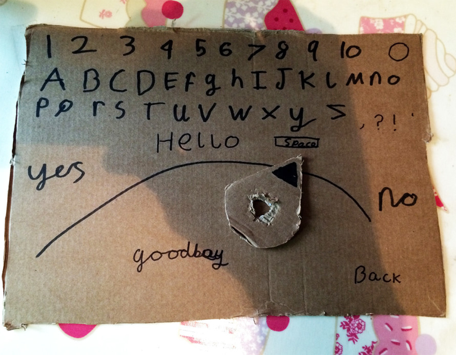 My son's Ouija board