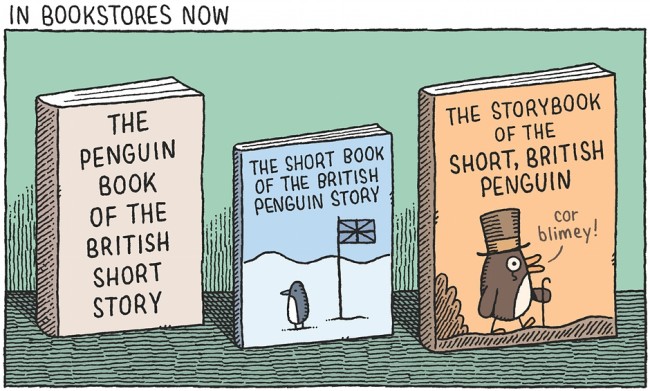 Tom Gauld Penguin Book of the British Short Story cartoon