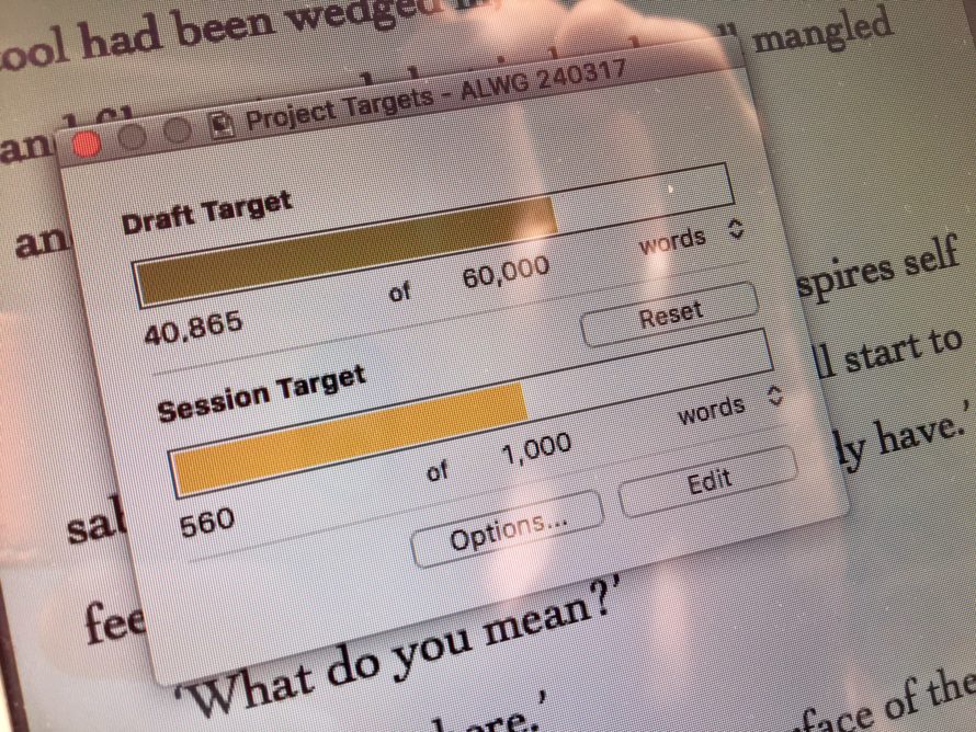 Daily word count target