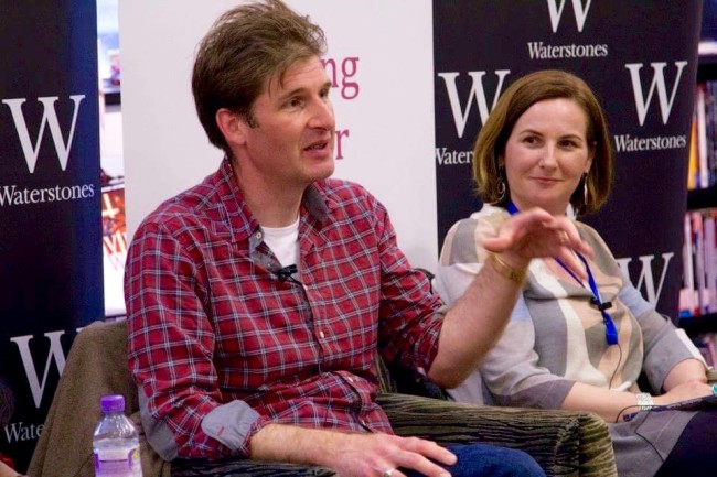 Adam Marek talking at the London Short Story Festival, Waterstones Piccadilly